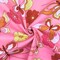 Pink-Multi Floral Butterfly Print Stretch Cotton Poplin Woven Fabric By the Yard